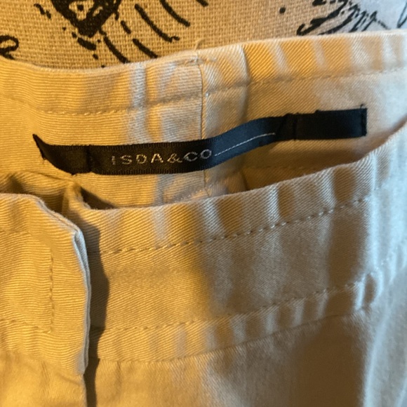 ISDA&CO BEIGE WIDE LEG PANTS SIZE 8 - Picture 2 of 3